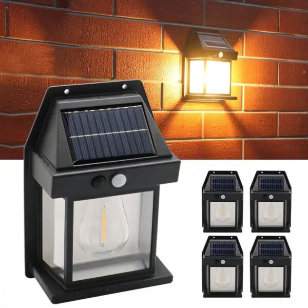 Лампа з датчиком руху 3 режими освітлення для саду, двору SOLAR WALL LAMPKt-888