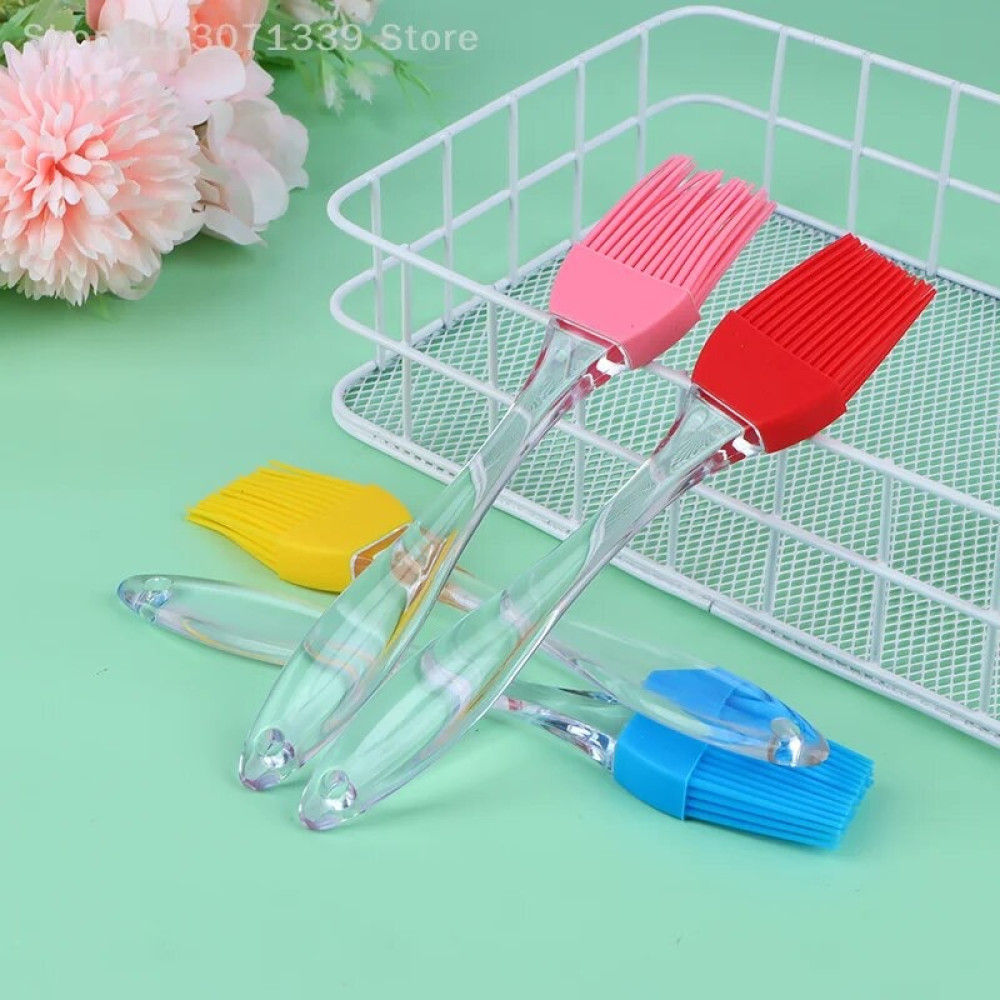 Силіконова щіточка + лопатка для змащування універсальна Plastic brush setAND682