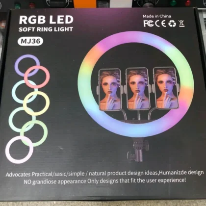 Кільцева LED лампа RGB MJ45 45cm Чорний LED LAMPAND HA-23