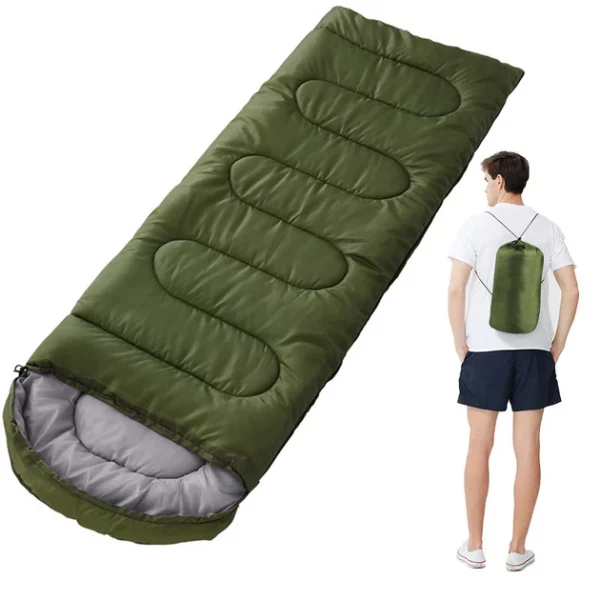 Спальний мішок ЗЕЛЕНИЙ 220*70 1.3 kg Sleeping bag Sleeping bagAND-950-2