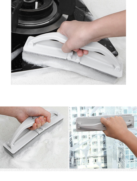 Губка Складна для вичавлювання води, щітка для чищення з ручкою WASHER AND534 - Зображення 4