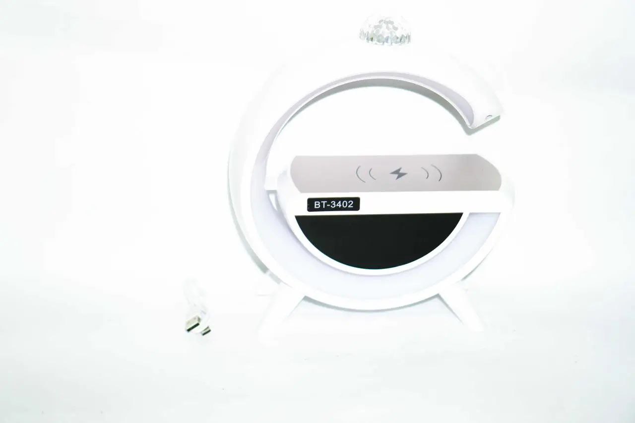 Світильник ВЕЛИКИЙ Смарт колонка з Bluetooth та бездротовою зарядкою MY MARK AND BT-3402 - Зображення 4
