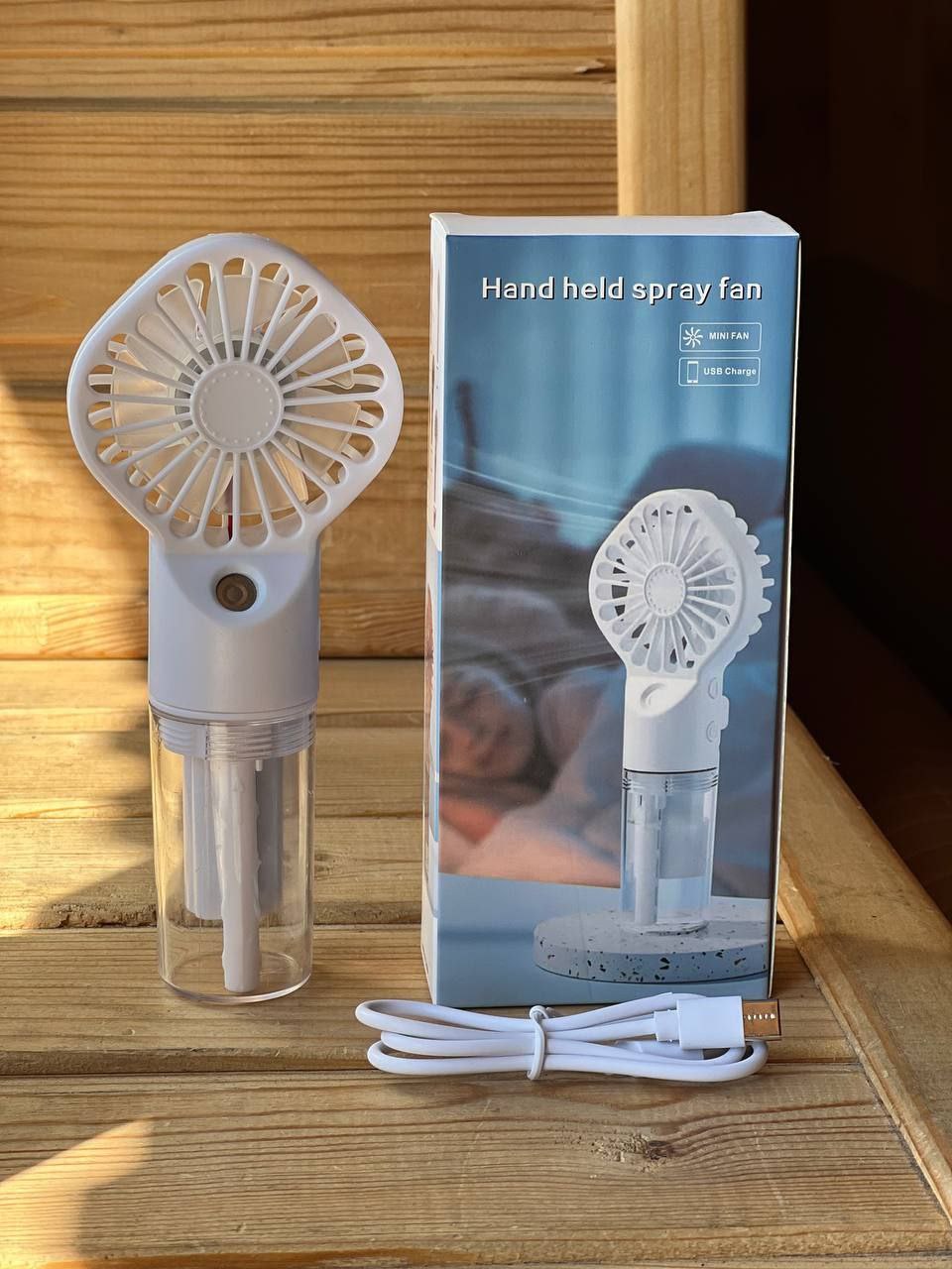Вентилятор Ручний Портативний із розпиленням води Small fan AND EHF-12 - Зображення 8