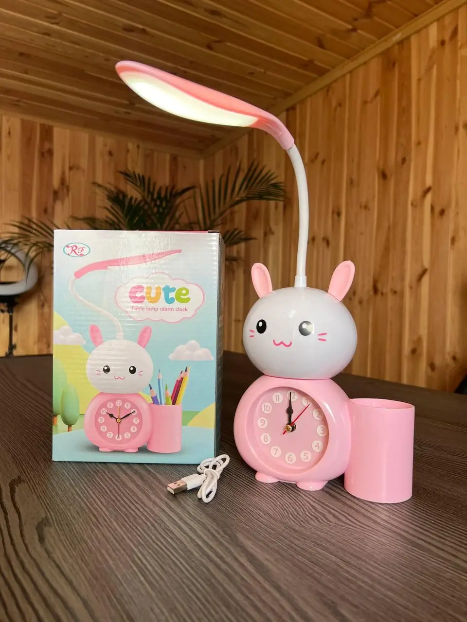 Дитячий Годинник 3 в1 Годинник + Настільна лампа + органайзер для ручокAlarm clockXL-800 RF 009 - Зображення 2
