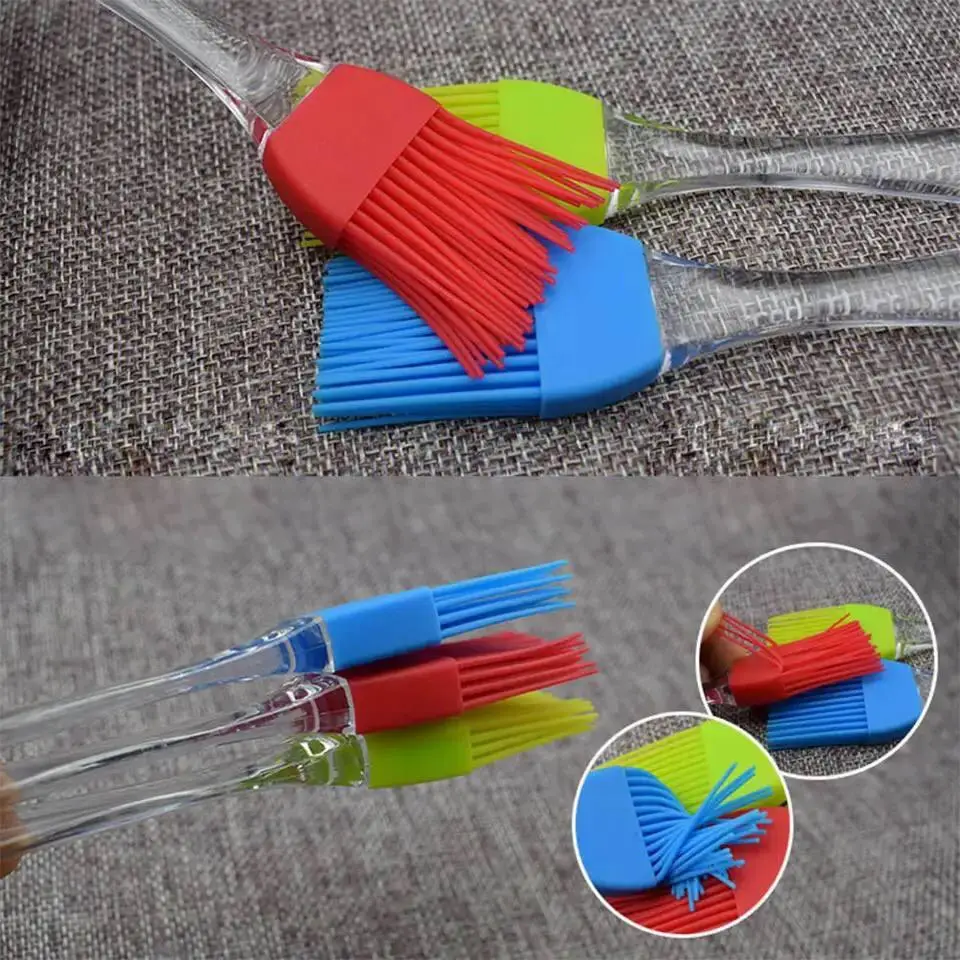 Силіконова щіточка + лопатка для змащування універсальна Plastic brush setAND682 - Зображення 4