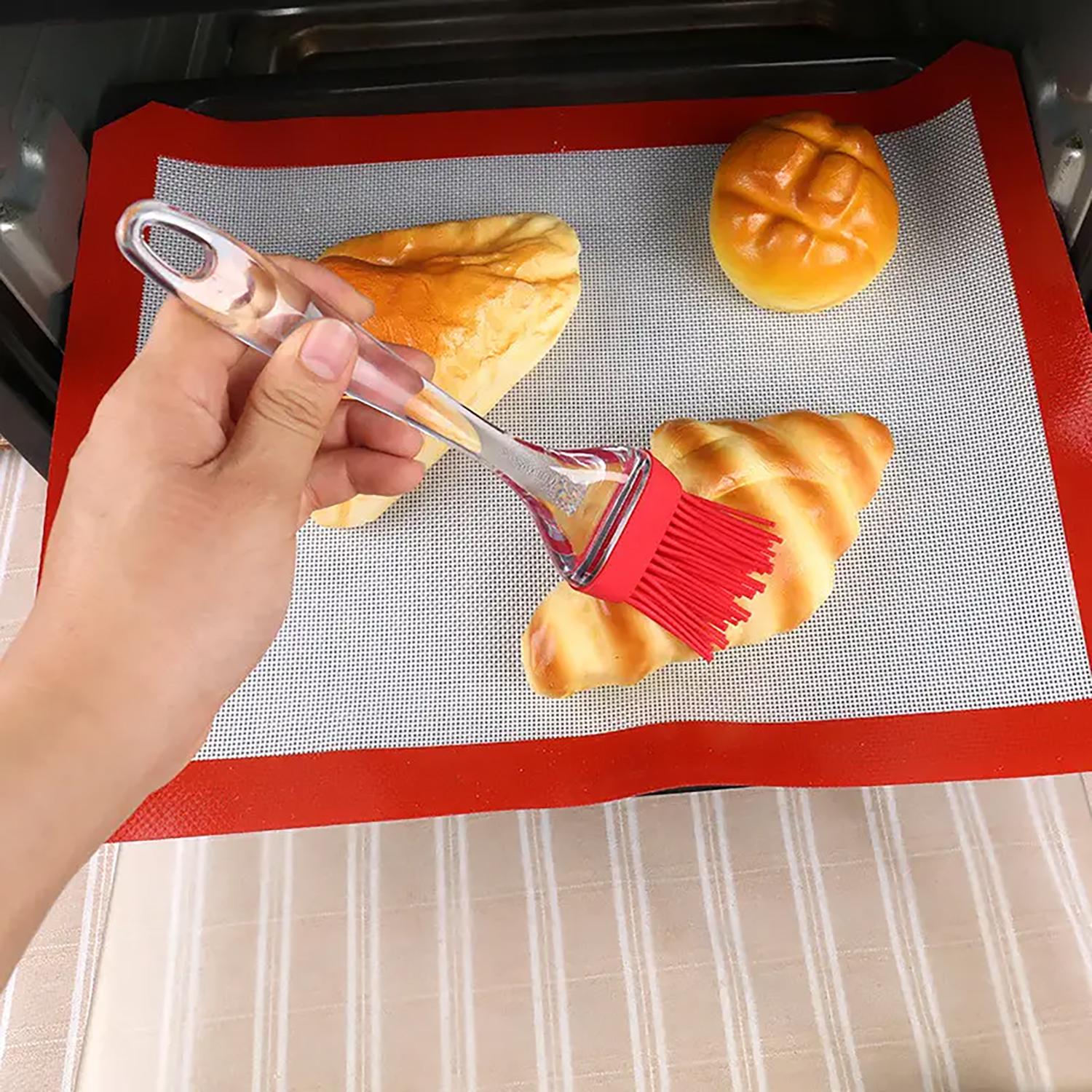 Силіконова щіточка + лопатка для змащування універсальна Plastic brush setAND682 - Зображення 3