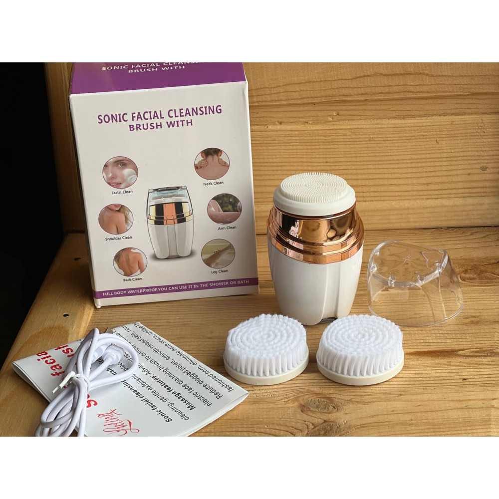 Щітка для обличчя з насадками soniс facial cleansing drush with LT -606