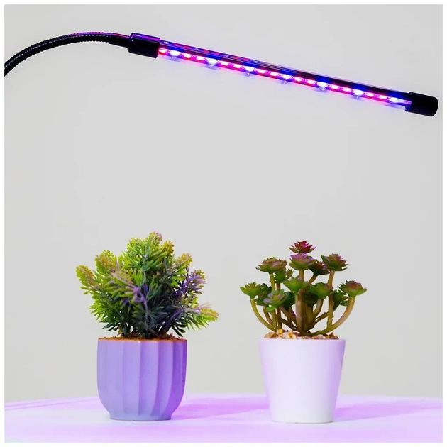 Фітолампа для рослин та розсади повний спектр на підставці 2 лампи LED LAMP MA MARK AND 2 IN1 - Зображення 2