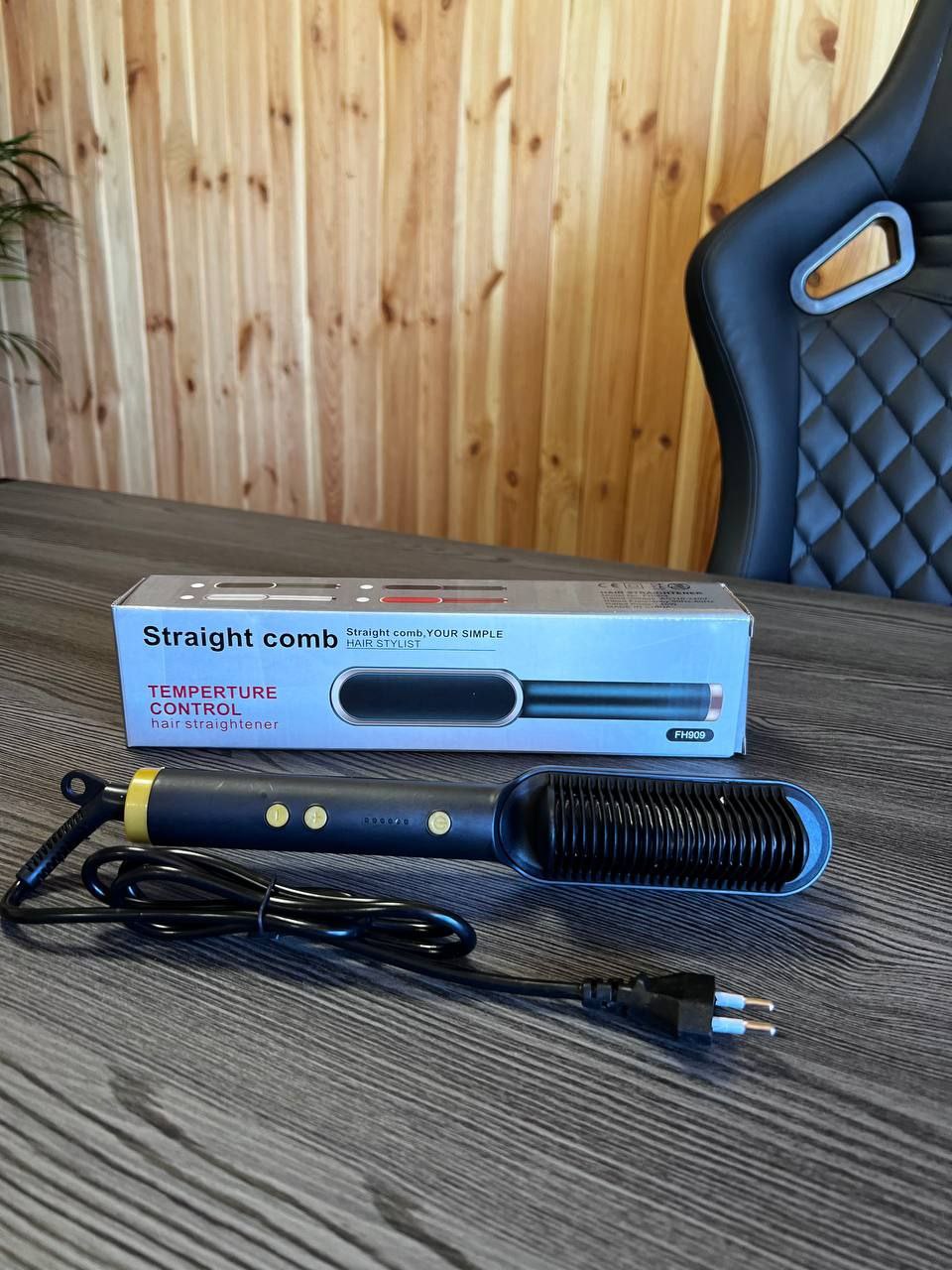 Щітка для укладання волосся, випрямляч Hair Straightener HQT-909