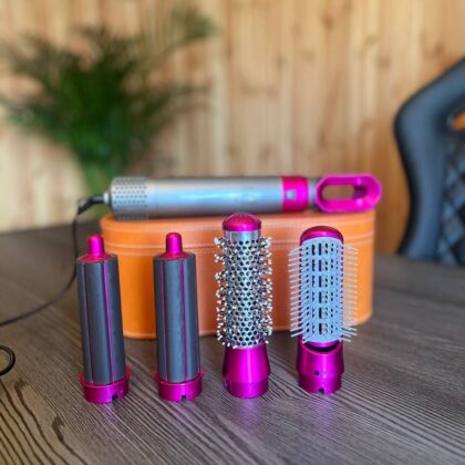 Стайлер Для волосся 5в1 + Коробка Чохол HAIR BRUSH ДАЙСОН. Помаранчевий