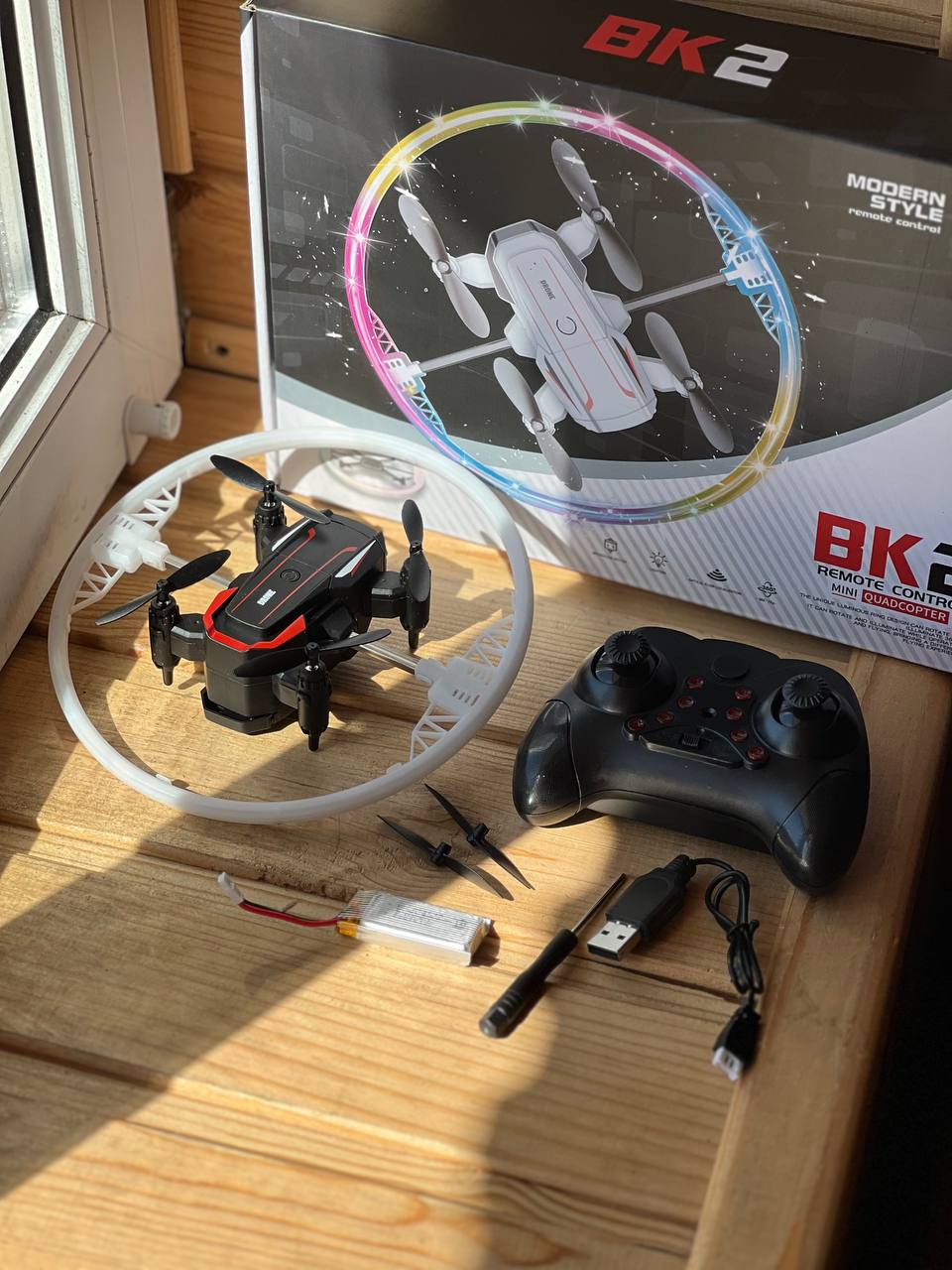 Квадрокоптер Дрон із кольоровим світлом PLANE TOYSBK2 дистанційним керуванням - Зображення 3