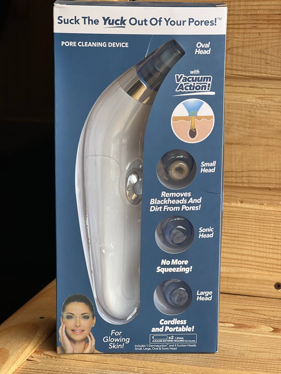 Вакуумний апарат для чищення обличчя та пор Derma Suction 100
