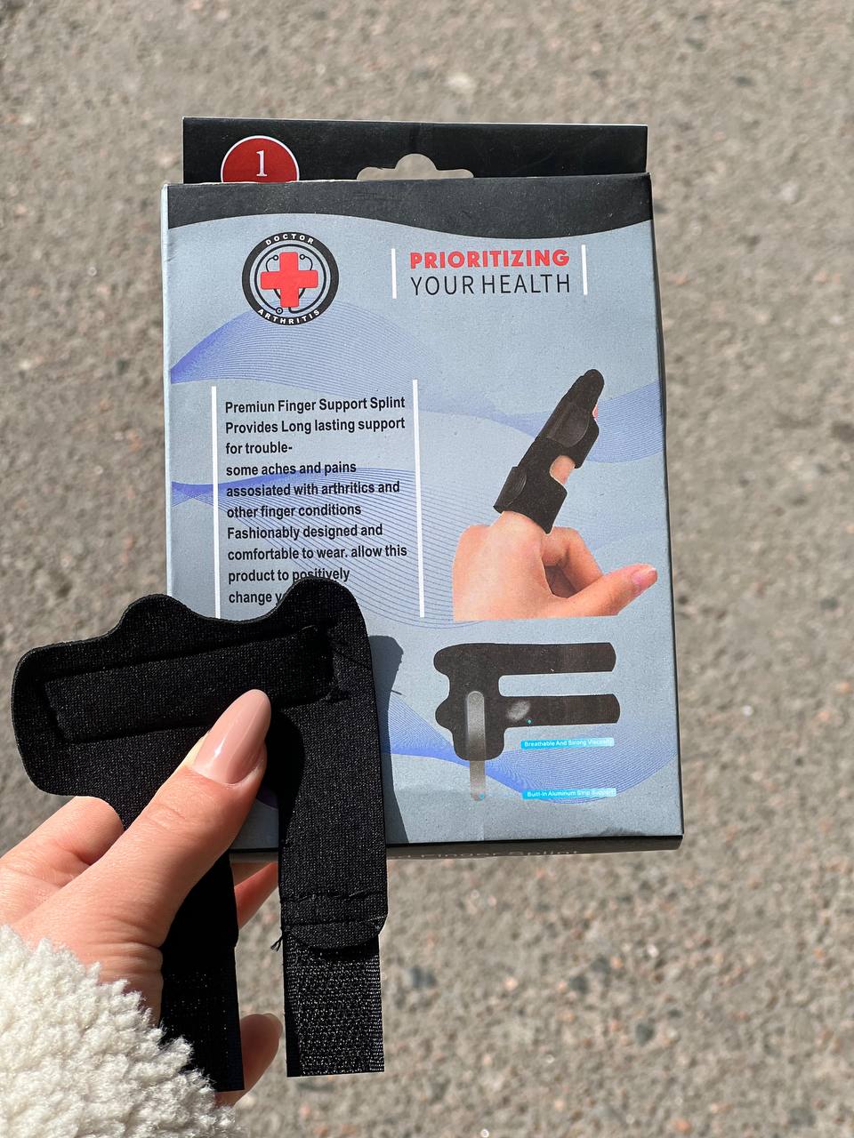 Бандаж на палець руки мізинець дитячий ортез шина фіксатор FINGER SPLINT 500 - Зображення 4