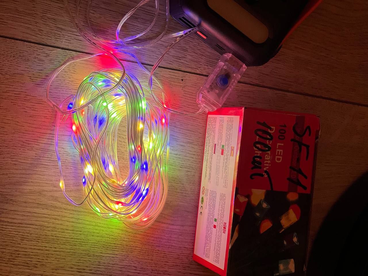 Гірлянда прозорий провід 100LED від USB на 10 метрів SF-11 код 2825 (100) - Зображення 4