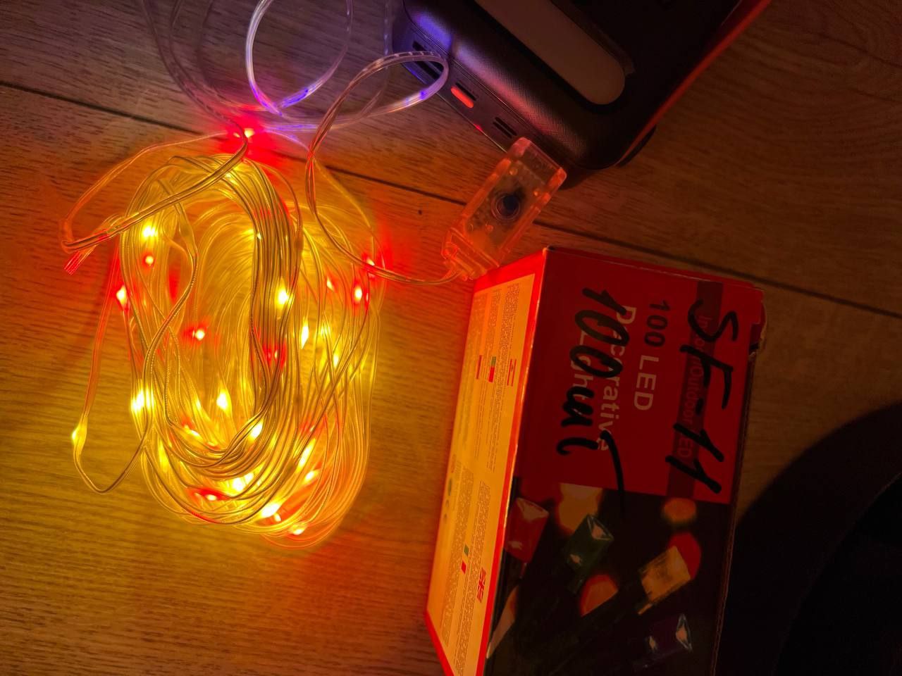 Гірлянда прозорий провід 100LED від USB на 10 метрів SF-11 код 2825 (100) - Зображення 6