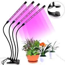Фітолампа для рослин та розсади повний спектр на підставці 4 лампи LED LAMPMA MARK AND 4 IN1