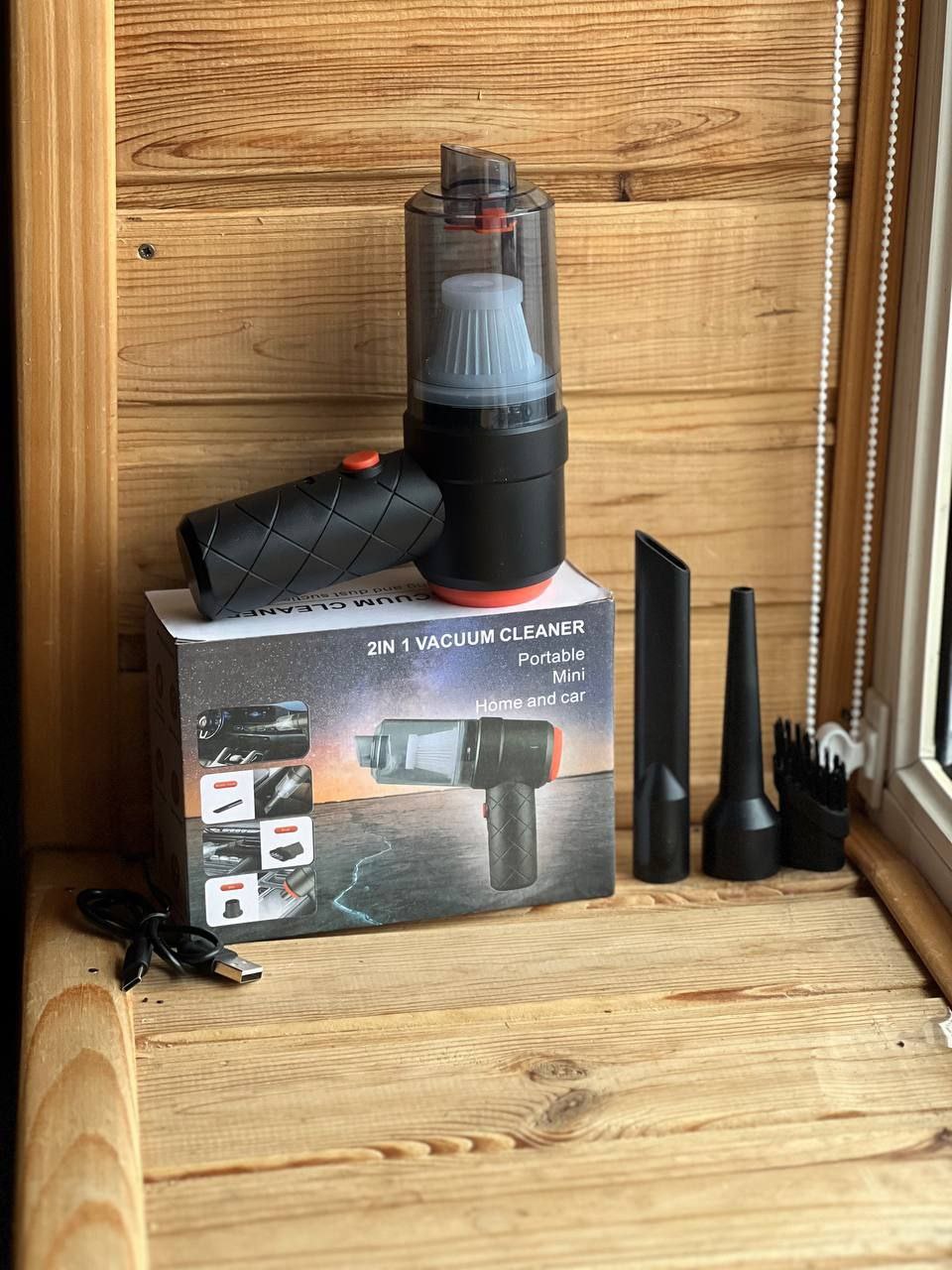 Автомобільний бездротовий портативний пилосос 2 in1 Vacuum cleaner AND XL-951 - Зображення 2