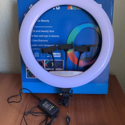 Кільцева LED лампа RGB 45 см