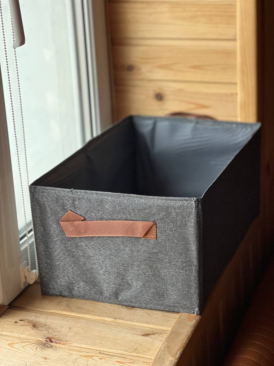 КОРОБКА Органайзер для одягу, storage box ЧОРНА 20*25*36 AND XL-1083 - Зображення 2