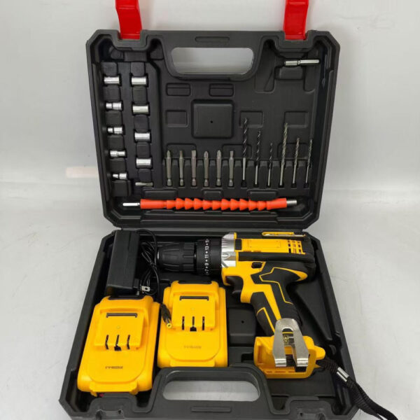 ШУРУПОВЕРТ Набор слесарного инструмента ЖЕЛТЫЙ 24W НОВЫЙ Electric drill AND код3930