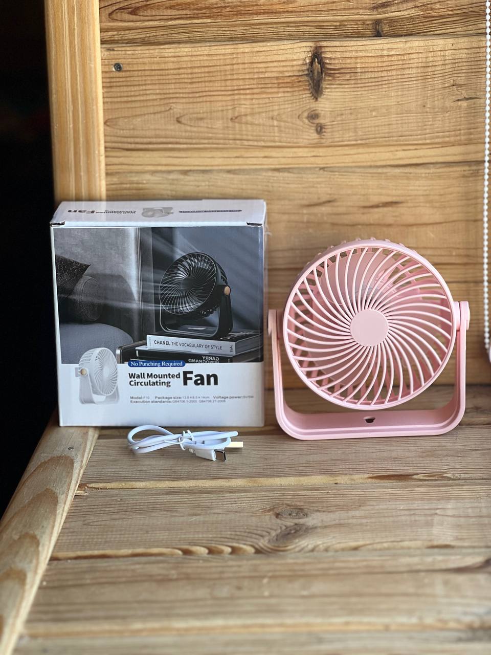 Вентилятор компактний міні настільний Wall mounted fanAND1261 - Зображення 2
