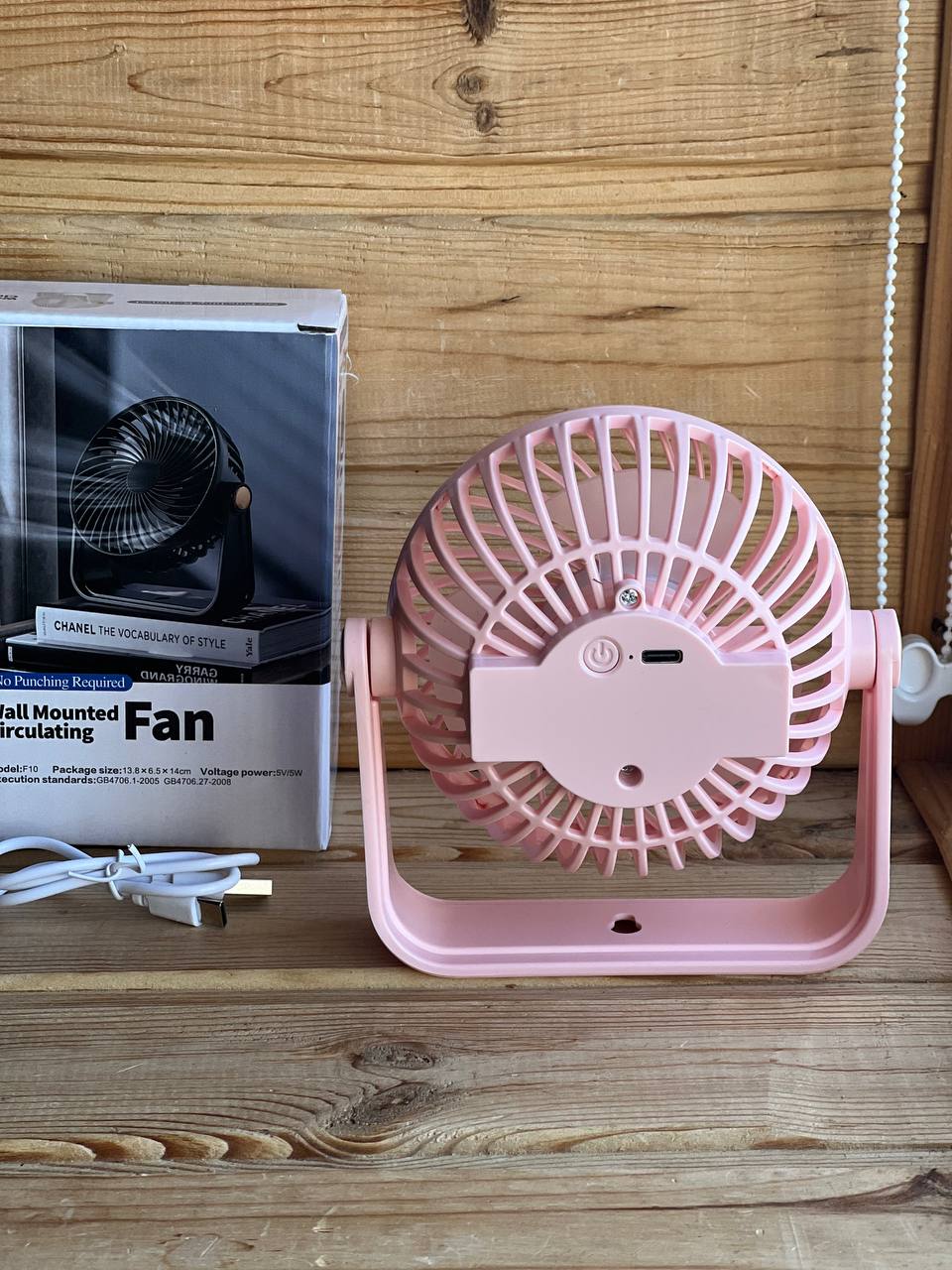 Вентилятор компактний міні настільний Wall mounted fanAND1261 - Зображення 4