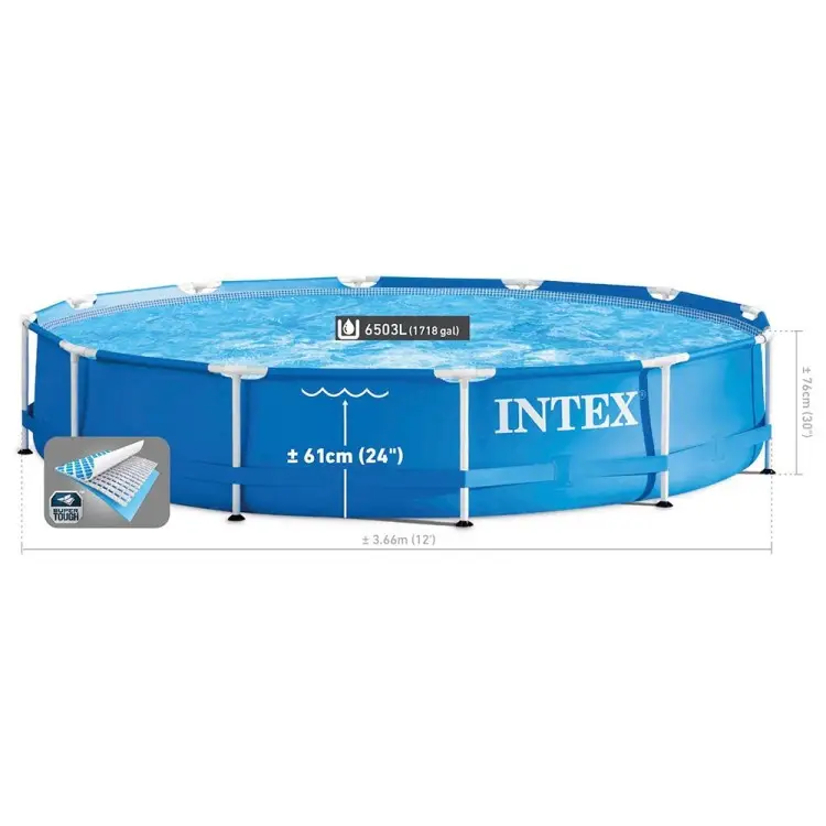 Каркасний басейн Intex 28212, 366 x 76 см (2000 л/год, картриджний насос у комплекті) - Зображення 2