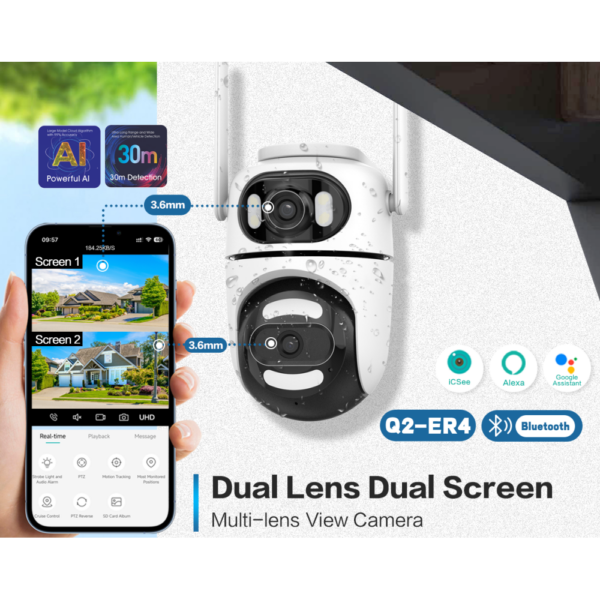 Камера Q2 wifi ptz Dual lensAND Q2