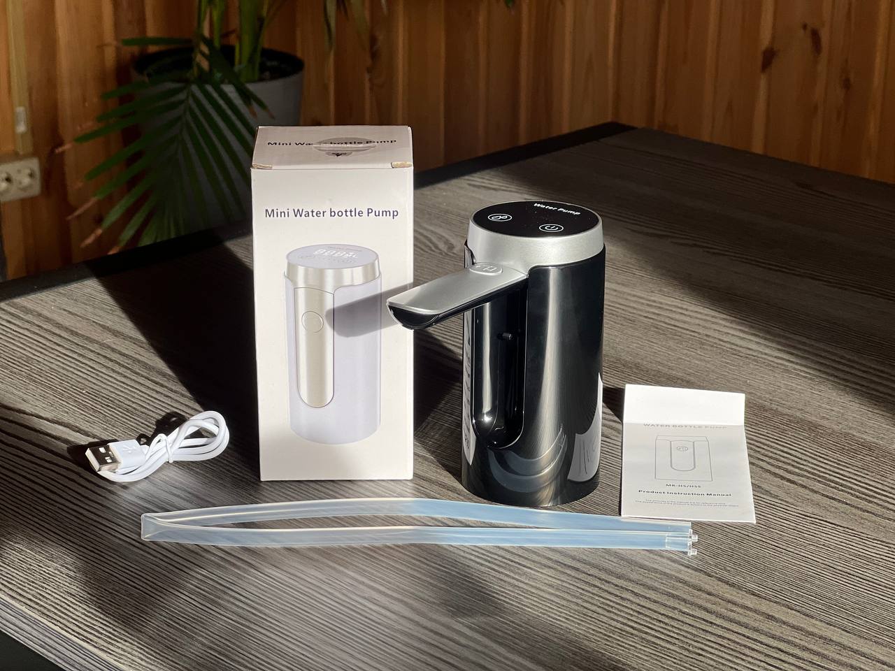 Водяний диспенсер помпа автоматичний насос USB-заряд LY-1081 - Зображення 2