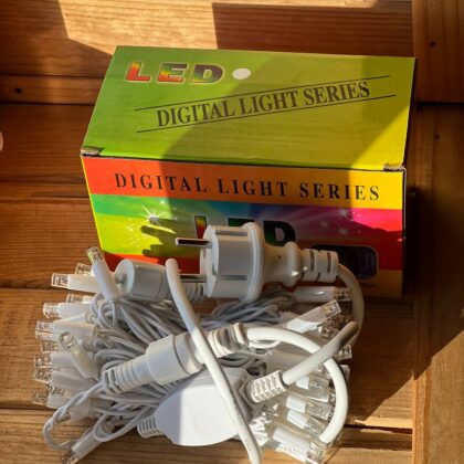 Білий Провід Гірлянда 8m 80 led 2,30мм white wire still light
