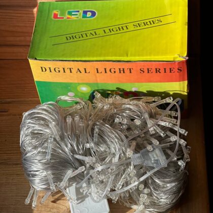 ПРОЗОРНИЙ Провід Гірлянда Light belt 500LED ТЕПЛИЙ AND 110-5