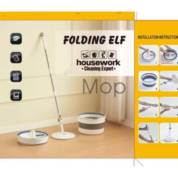 Швабра с Ведром КРУГЛАЯ НОВИНКА Mop BucketAND1472