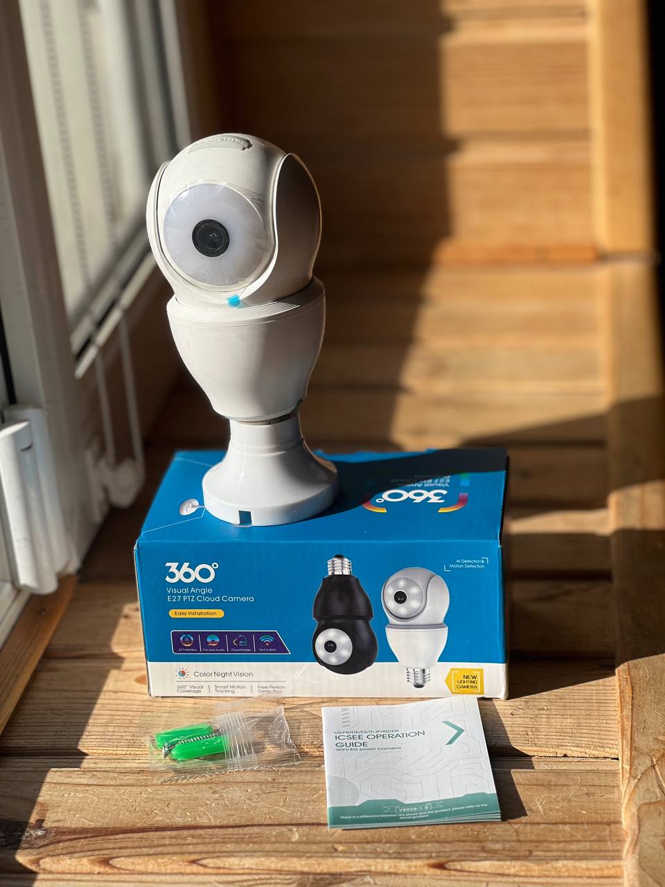 Камера camera AND D1 E27 wifi camera app icsee - Зображення 2