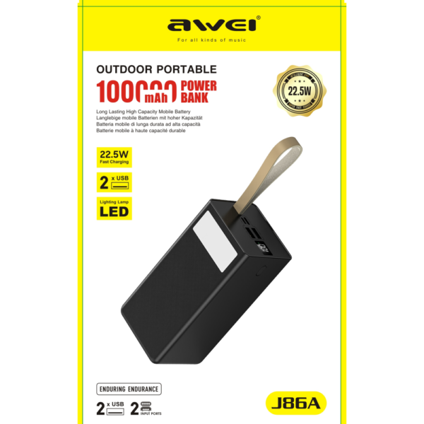 Повер банк power bank 100000 MhA AND J86A