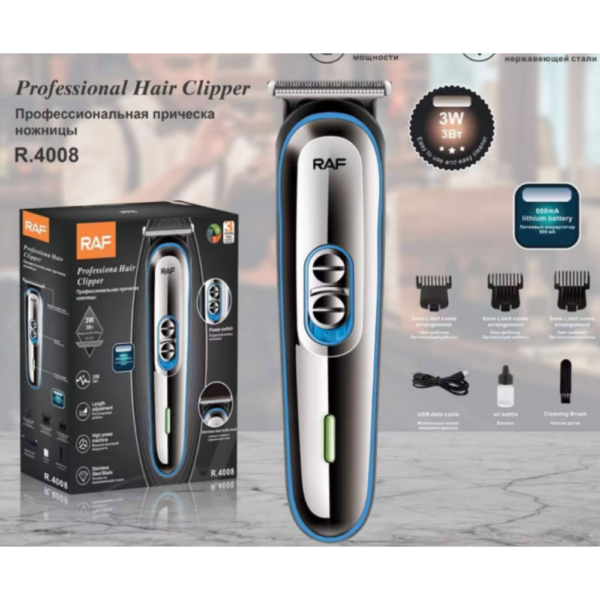 Триммер для стрижки бороды и усов R.4008 USB RAF