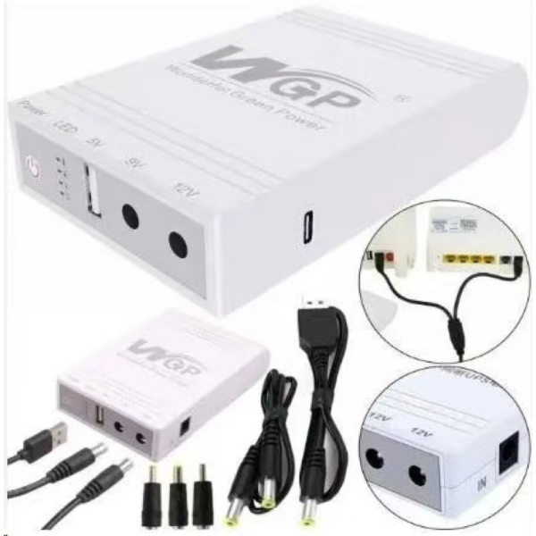 Внешний аккумулятор Бесперебойник Mini UPS WGP для роутера или медиаконвертера AND 5636