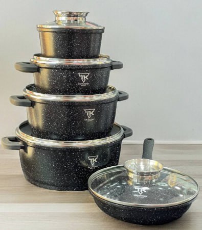 Набір каструль Top Kitchen (black. red) TK00020