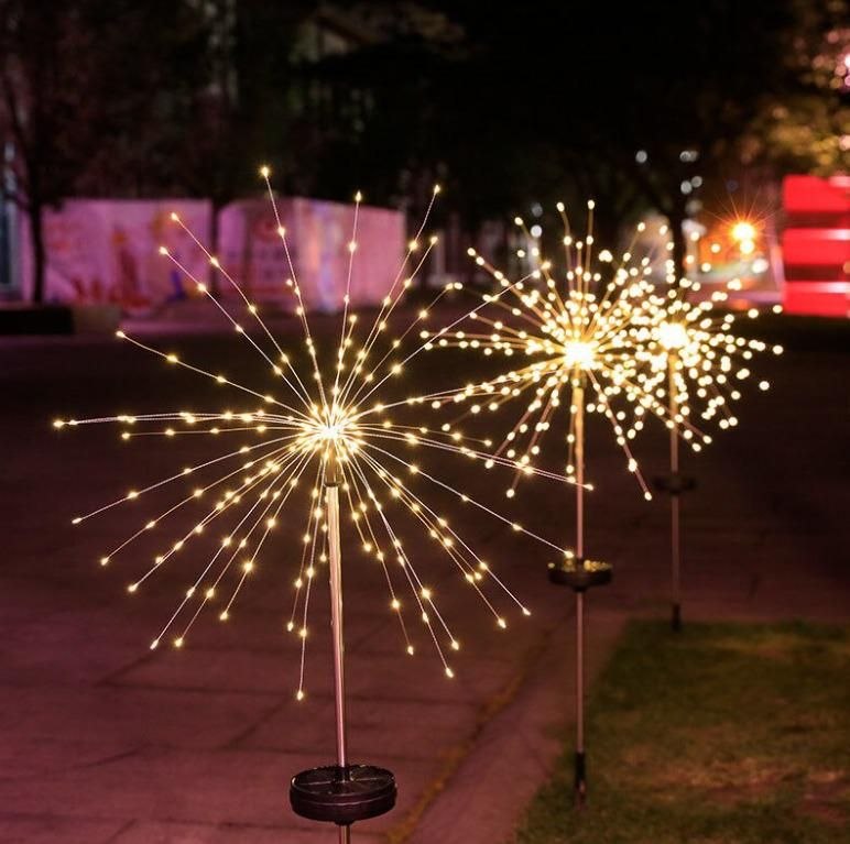 Садовий світильник Феєрверк, 90 LED на сонячній батареї тепле світло LC34A 2 шт - Зображення 4