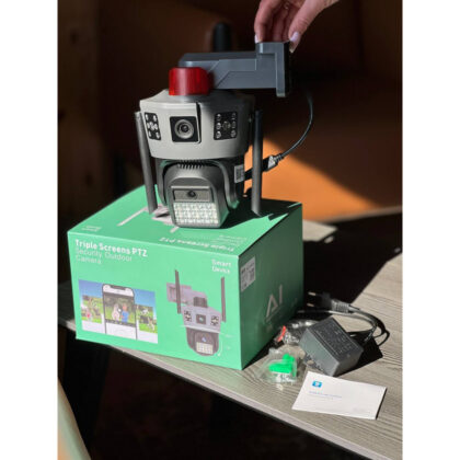 Камера SD39-4G ЧЕРНАЯ WIFI camera Solar ptz 6MP camera ¶app:v380pro v15
