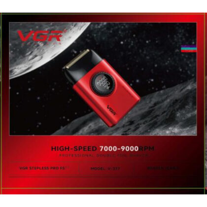 VGR Тример для волос шейвер hair clippers AND V-377 RED